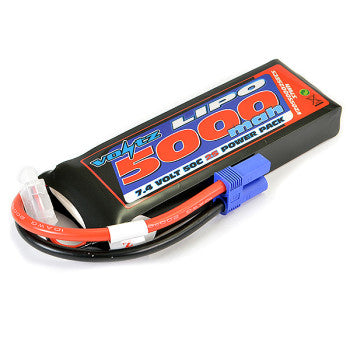 Batterie Lipo 2S 7.4V Voltz 5000mah 50C EC5