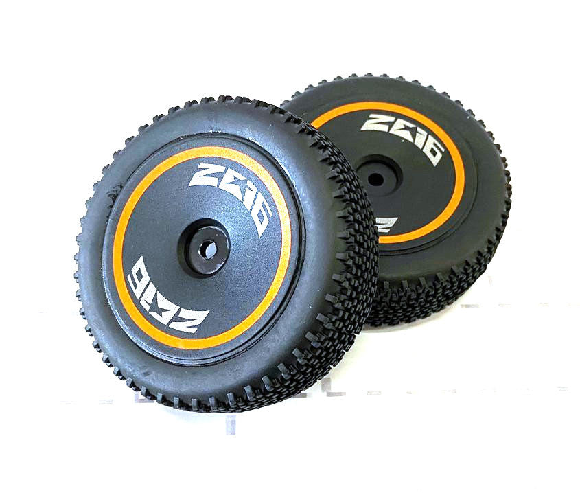 Pneus avant (2) 3120/3123 (orange) - 7478