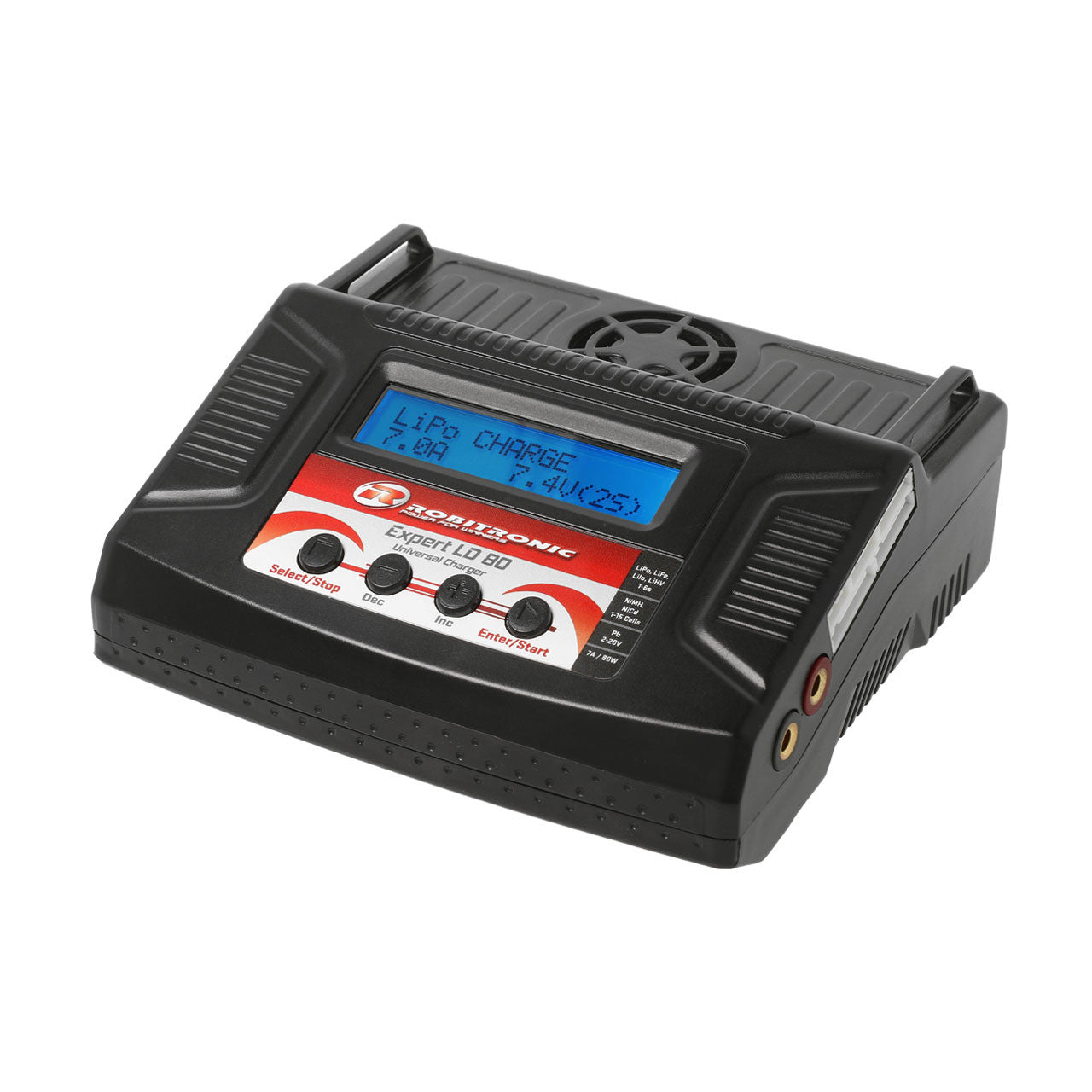 Chargeur électronique 80W pour Batterie Lipo 1 à 6S et Ni-Mh