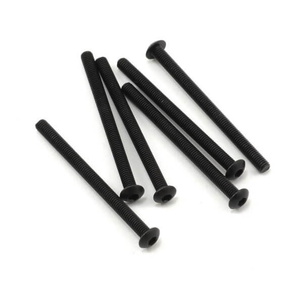 6 Vis BTR Tête Bombée 3x40mm Traxxas 2592
