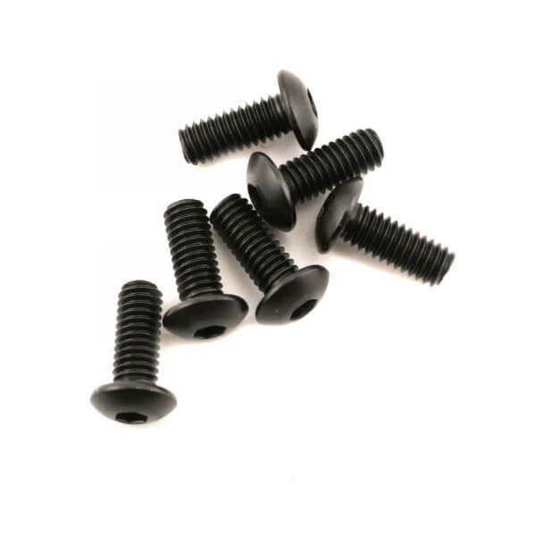 6 Vis BTR Tête bombée 4x10mm Traxxas 3936