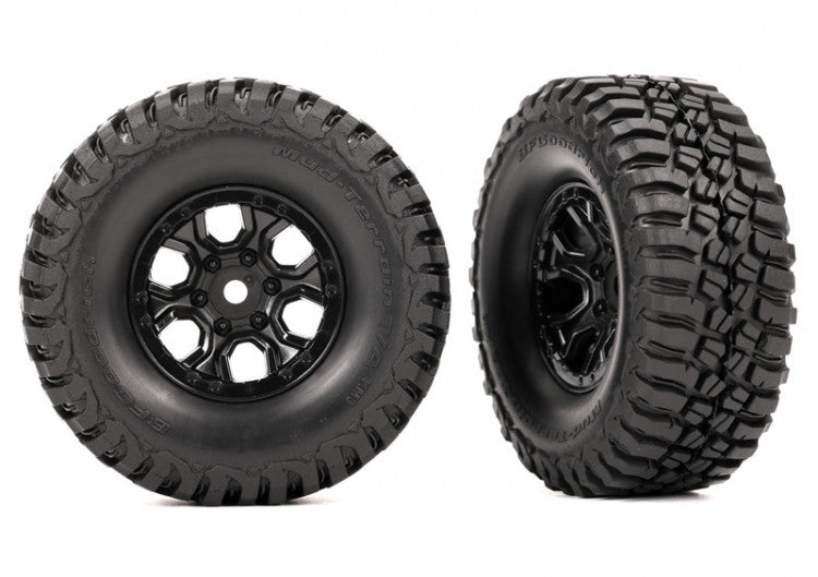 Roues Traxxas 9774 Montees Collees Bfgoodrich Mt Ta Km3 1,0 (X2) - Trx-4m