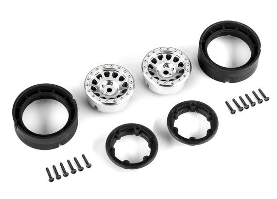 Traxxas 9781 Jantes Method 105 Beadlock  1,0 Satin Chromees (X2) - Trx-4m