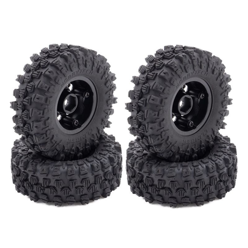 4 Roues complètes mini Crawler 1/18 pour Hobbytech CRX18 - CRX18-015