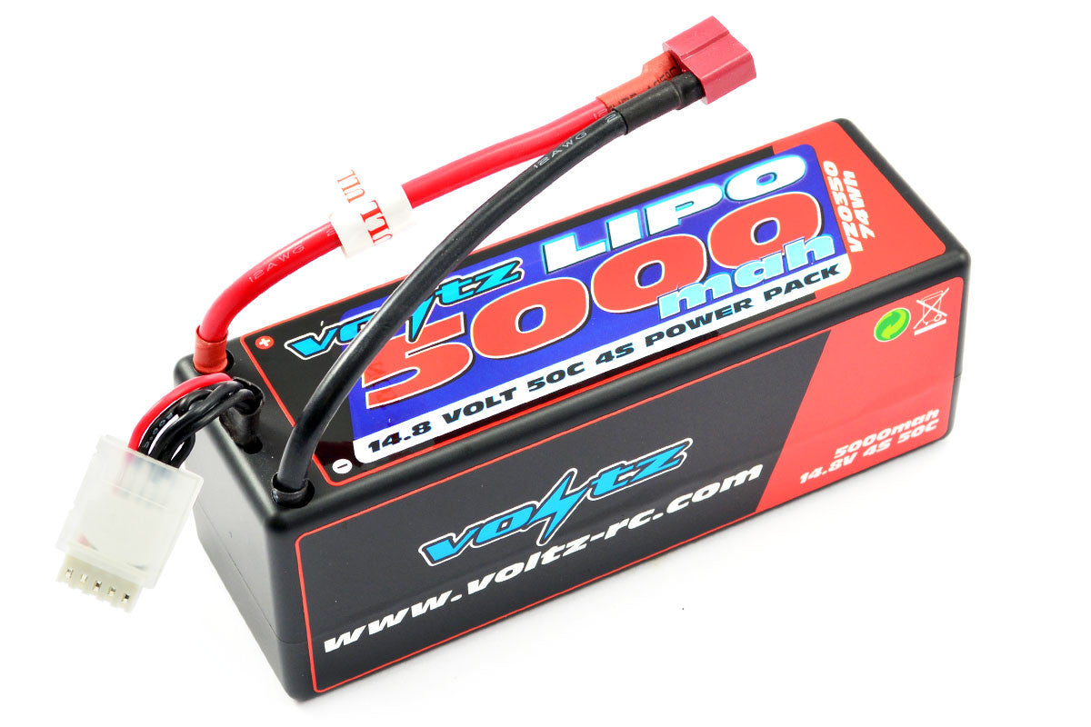 Batterie LiPo 4S 14.8V 5000mah 50c Deans 139x46x49mm
