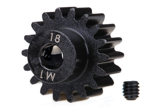 Traxxas 6491R Pignon renforcé 18 dents - M1.0 - 5mm