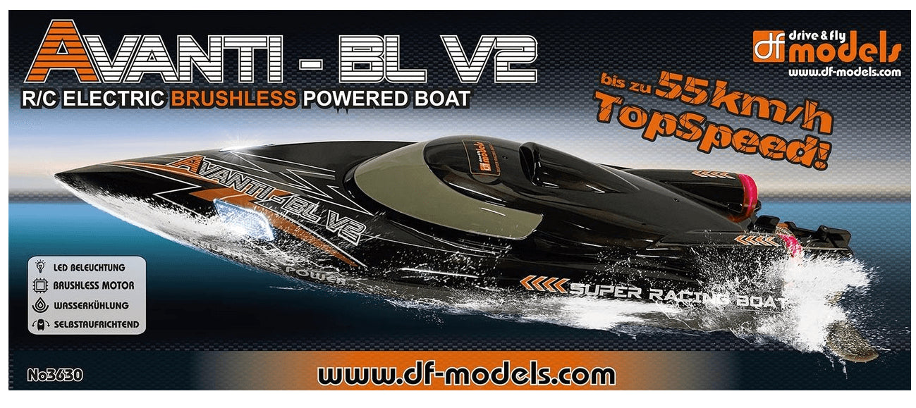 Bateau télécommandé électrique Brushless 55+km/h AVANTI BL V2