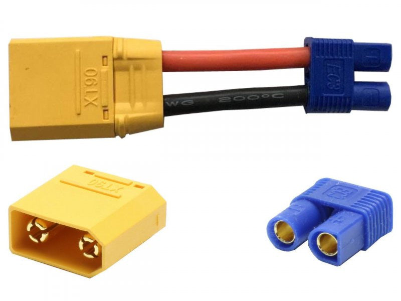 Adaptateur XT90 mâle vers EC3 femelle X6456