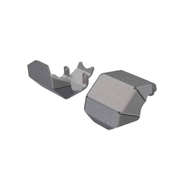 Plaque de protection AV/ARR en acier inoxydable (x2) pour TRX-4M - 9765