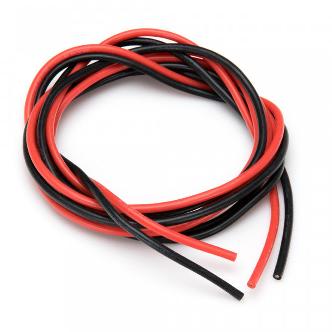 Câble silicone Rouge + Noir 18 AWG - 1 Mètre