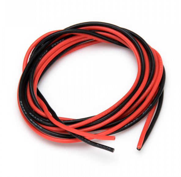 Câble silicone Rouge + Noir 22 AWG - 1 Mètre