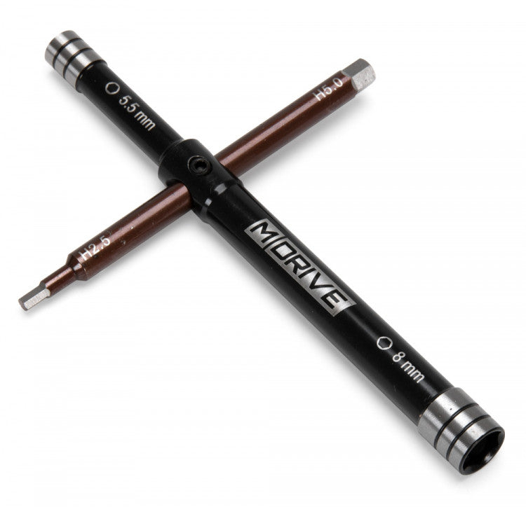 Clé en croix 2,5/5/5,5/8 mm Outil multi-bougies de préchauffage