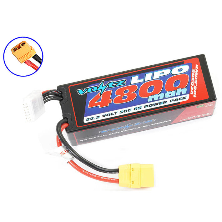 Batterie Lipo 6S 22.2V 4800 mAh 50C Racing Hard Case XT90