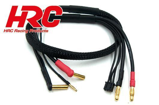 Câble de charge - 4mm PK à prise 4mm & équilibrage pour accu - 50cm