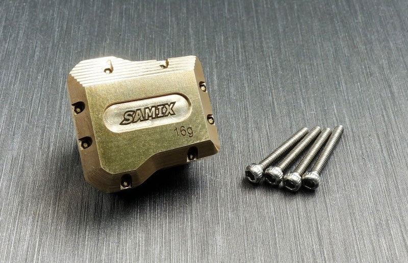 Couvercle de différentiel laiton (1) doré SAMIX Traxxas TRX-4M