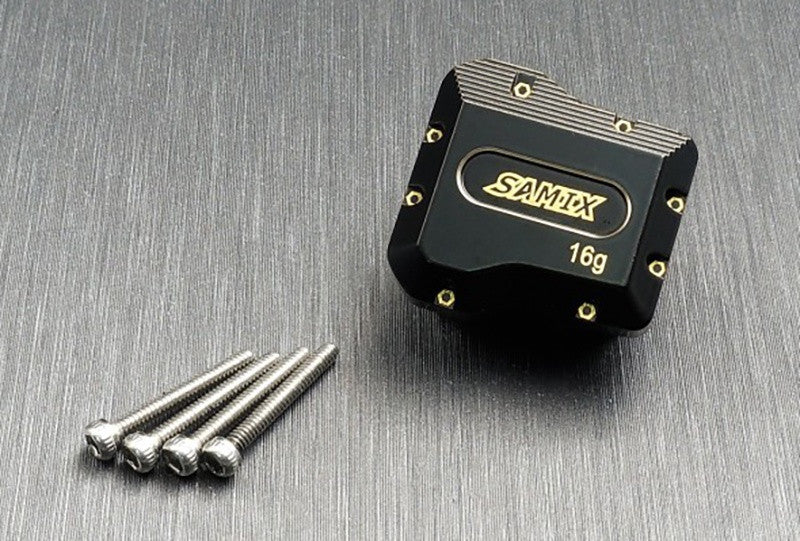Couvercle de différentiel en laiton (1) SAMIX Traxxas TRX-4M