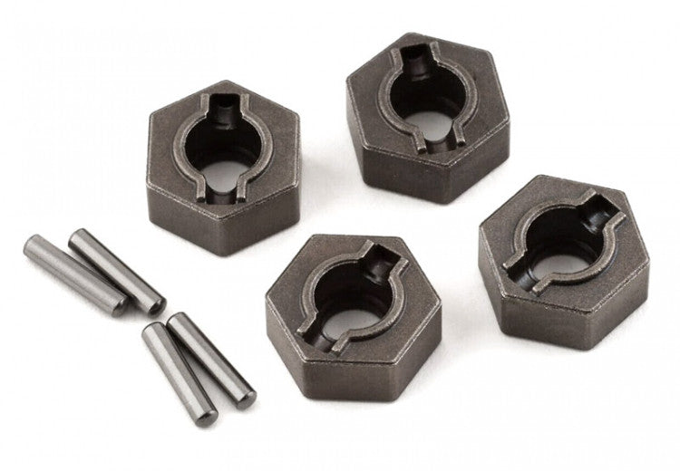 4 hexagones de roue Acier 12mm avant/arrière pour 9080 - Traxxas 9069