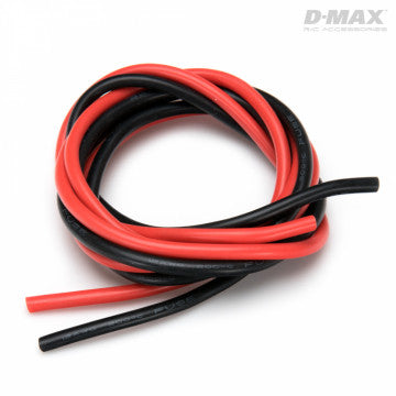 Câble silicone Rouge + Noir 12 AWG (D2.8mm) - 1 Mètre