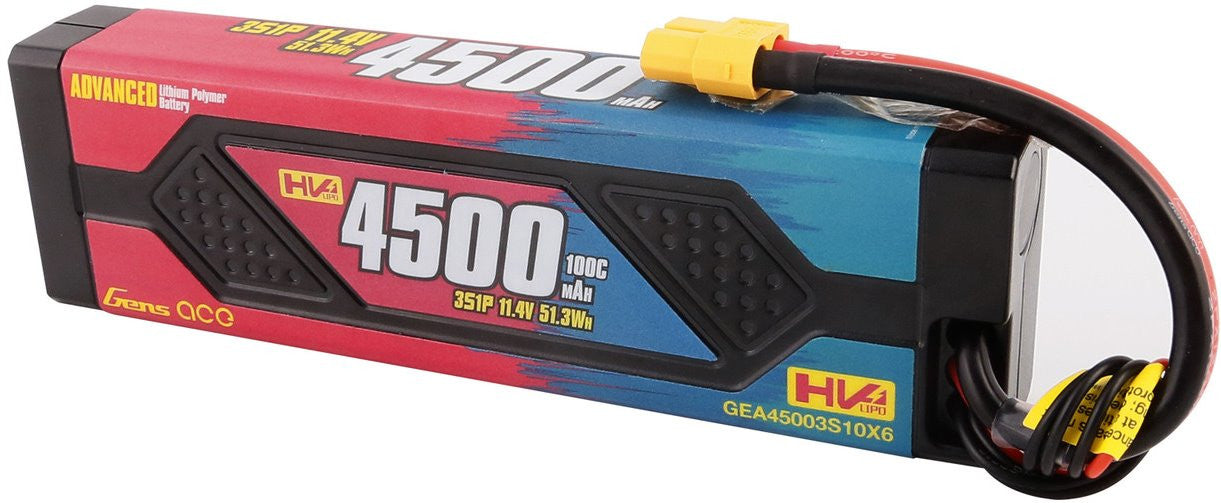 Gens ace Advanced Batterie lipo 3S 11.4V 4500mAh 3S1P 100C XT60
