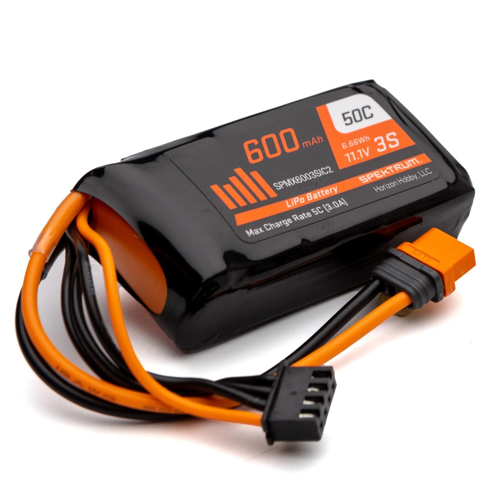 Spektrum Accu lipo 3s 11,1v 600Mah 50C SPMX6003SIC2