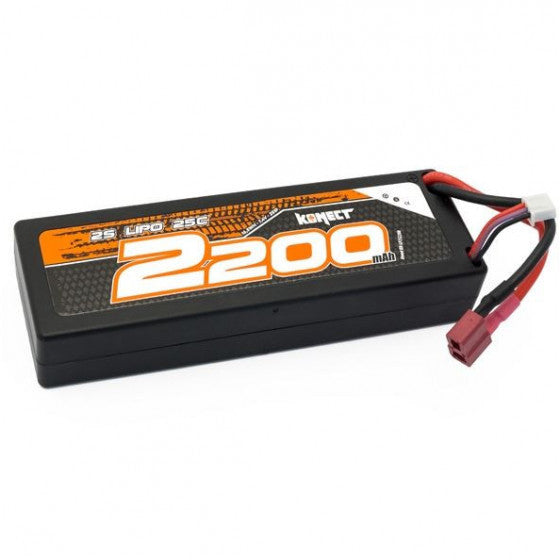 Konect batterie Lipo 2200mah 7.4V 25C 2S1P prise Dean