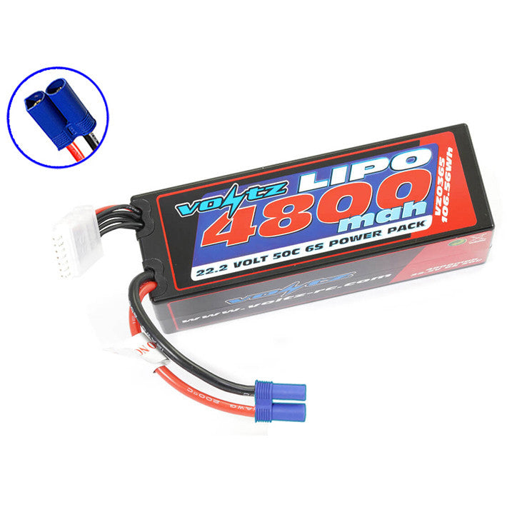 Batterie Lipo 6S 22.2V 4800 mAh 50C Racing Hard Case EC5