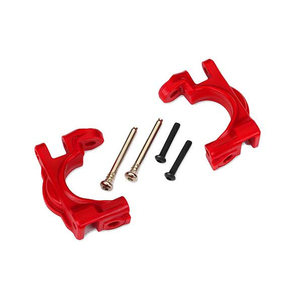 Etriers de fusées gauche et droite renforcées rouge (pour kit upgrade 9080) - 9032R
