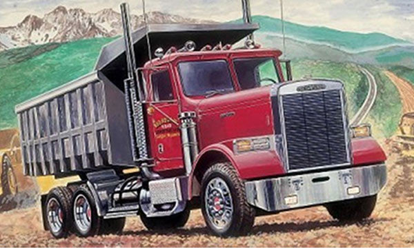 Maquette camion porteur benne Freightliner 1/24 - I3783