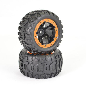 Roues/pneus complet orange pour FTX Tracer - FTX9742