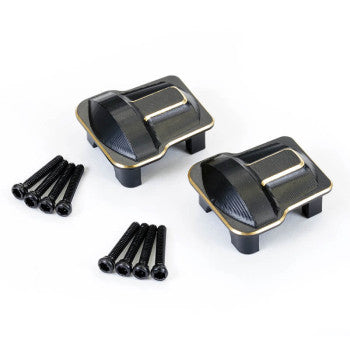 Couvercle d'axe portique noir en laiton fastrax pour TRX-4M - FTTX464