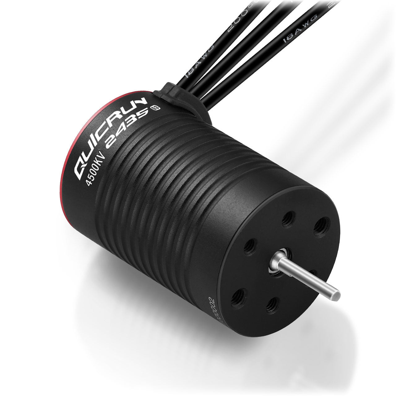 Moteur brushless 1/16 et 1/18 Hobbywing QuicRun 2435 G3 Axe 2mm  - 4500kV