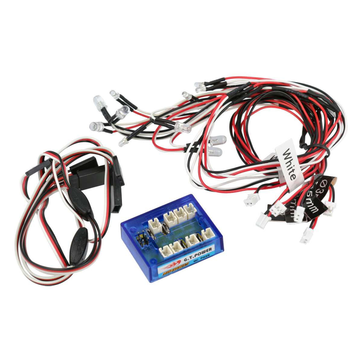 Kit d'éclairage GT Power pour voitures avec 12 leds - GT026