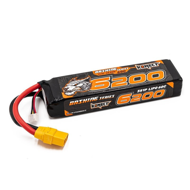 Batterie lipo 3S 6200mah 11.1V XT60 Konect Bashing