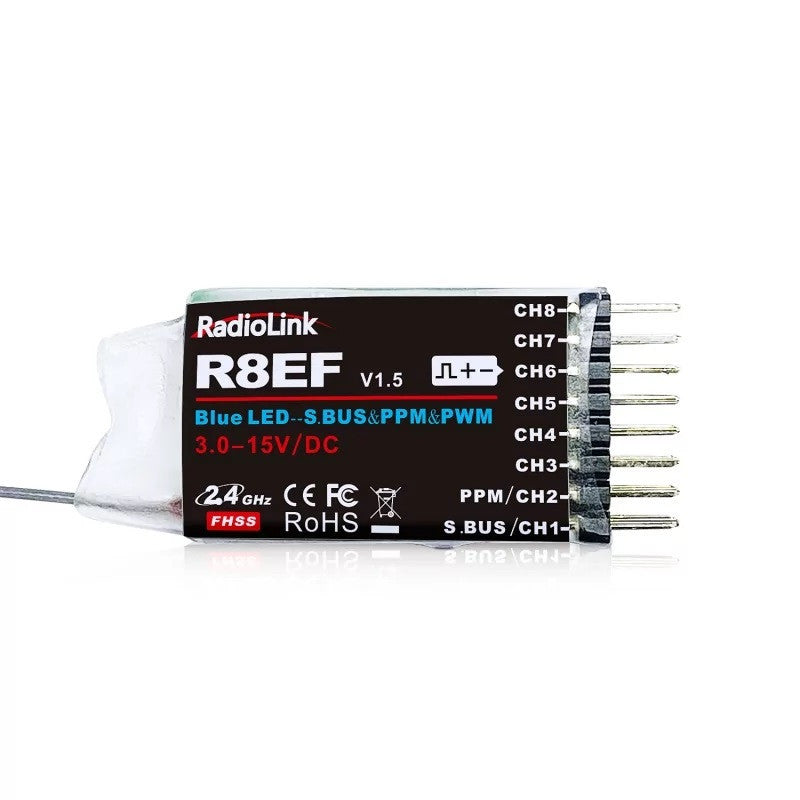 Récepteur 8 voies pour radiocommande T8FB/T8S - RDL-0-R8EF