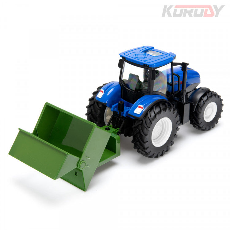 Tracteur jouet radiocommandé 1/24 avec godet basculant KO6640H
