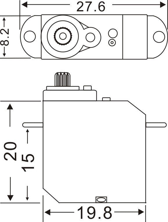 Servo pour avion RC MASTER S706 MG