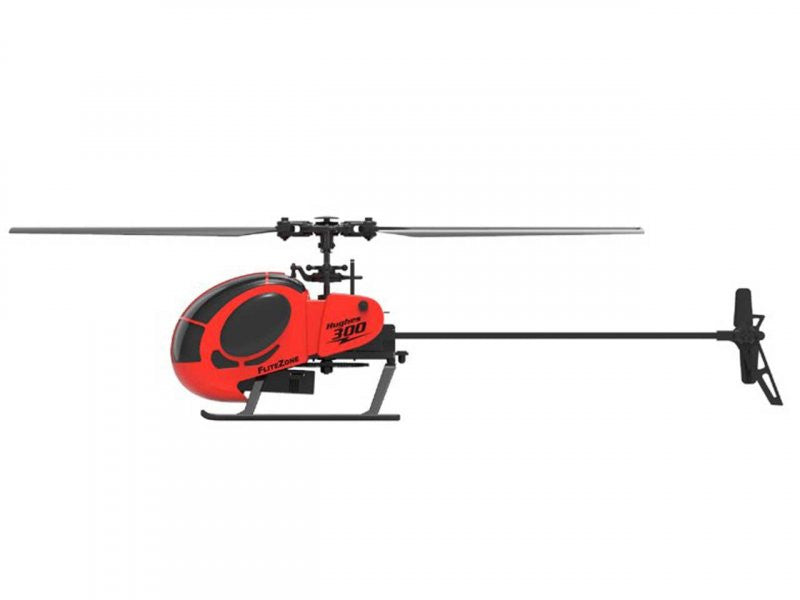 Hélicoptère RC mono pale Hughes 300 RTF 15490 rouge