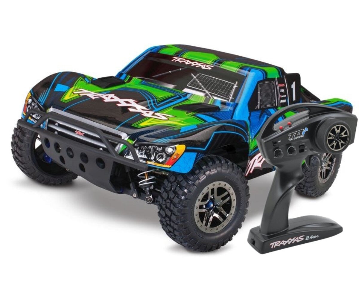 Traxxas Slash 4x4 LCG Ultimate  VXL TQi TSM 68277-4 vert Clipless