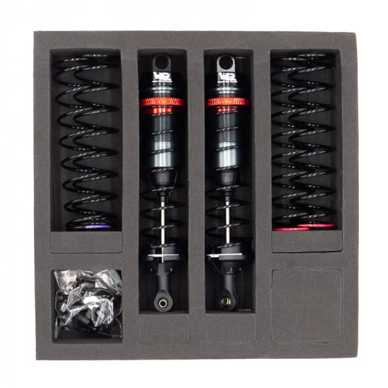 Amortisseurs 1/8 100mm BIG BORE 16mm + kit 3 ressorts (H/M/S) - HTR508100