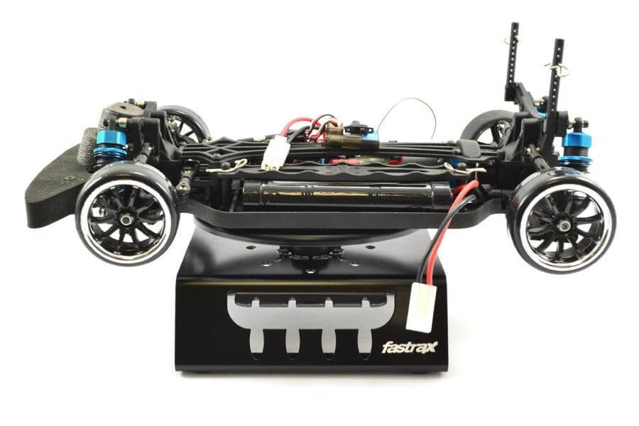 Stand, Plateau Pivotant Alu pour Voitures RC 1/8 et 1/10 - FAST407BK