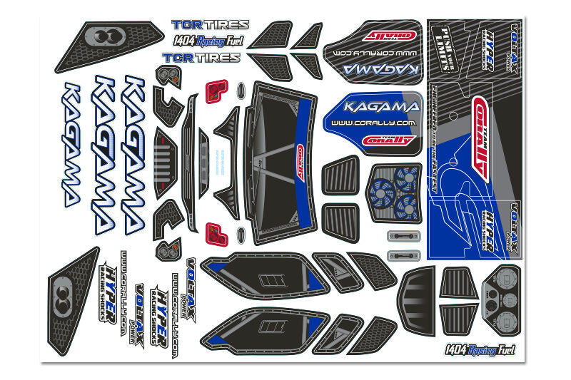 Planche de stickers pour Kagama bleu - C-00180-981-5