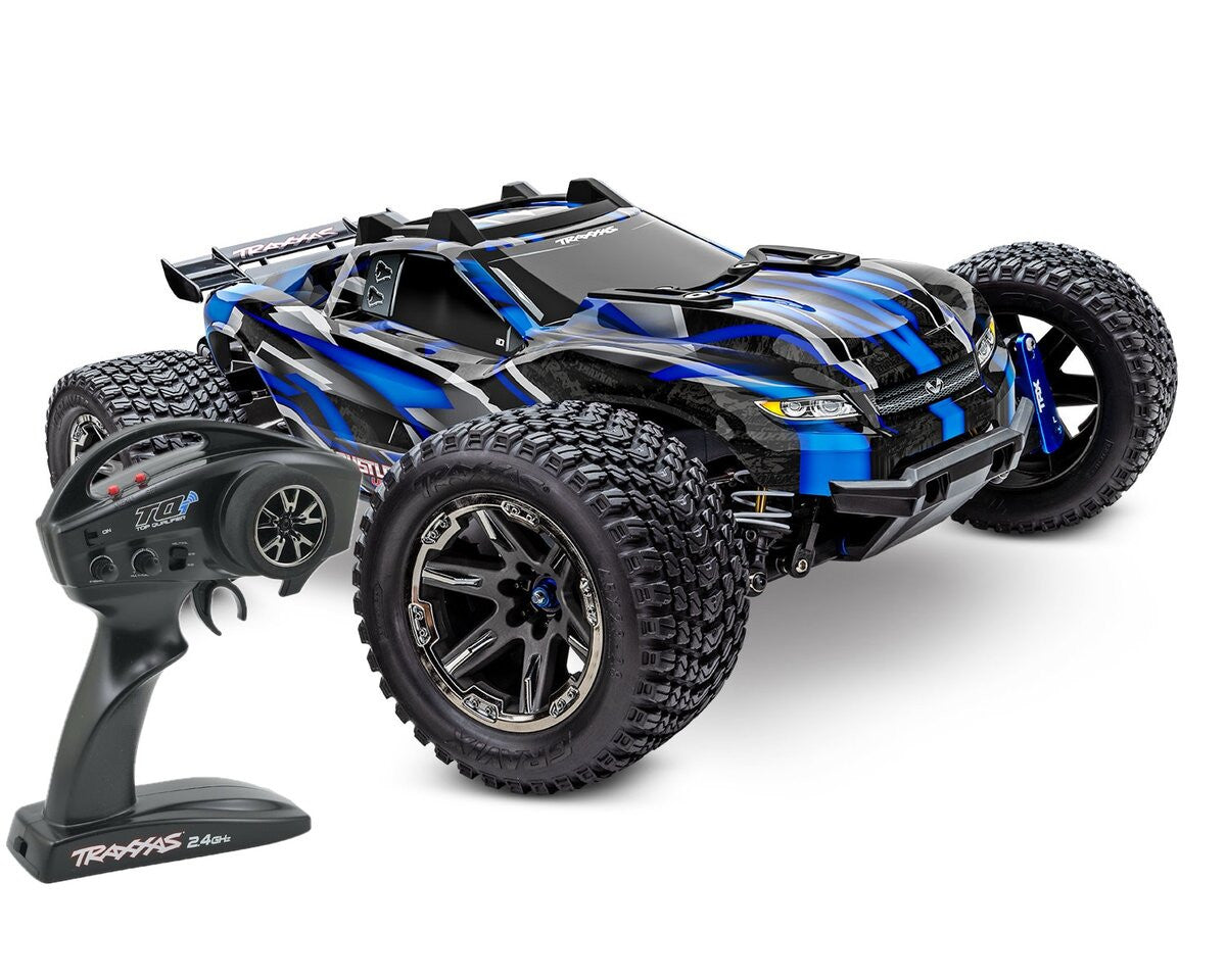Traxxas Rustler 4x4 Ultimate VXL bleu 1/10 RTR - 67097-4