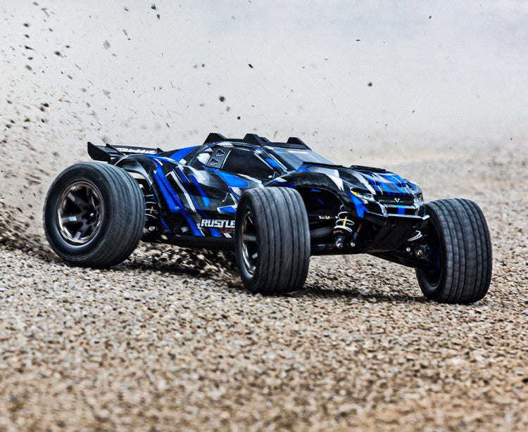 Traxxas Rustler 4x4 Ultimate VXL bleu 1/10 RTR - 67097-4
