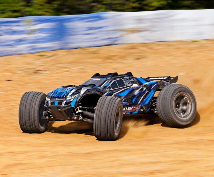 Traxxas Rustler 4x4 Ultimate VXL bleu 1/10 RTR - 67097-4