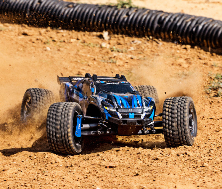 Traxxas Rustler 4x4 Ultimate VXL bleu 1/10 RTR - 67097-4