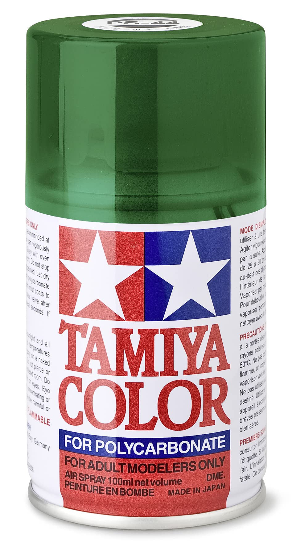 Peinture Lexan PS44 vert translucide - Tamiya 86044