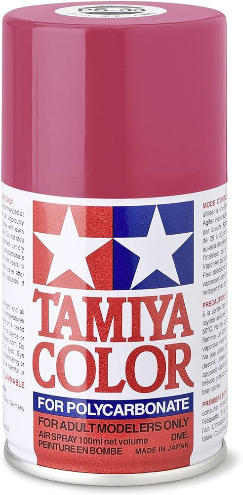 Peinture Lexan PS33 rouge cerise - Tamiya 86033