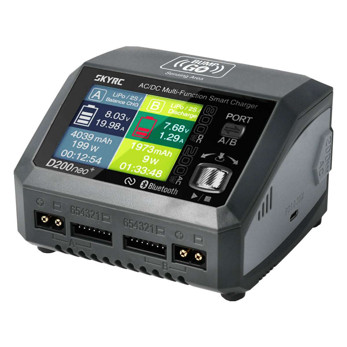 Chargeur SkyRC D200 Neo+ LiPo 1-6s 20A 200W CA - SK100196-06
