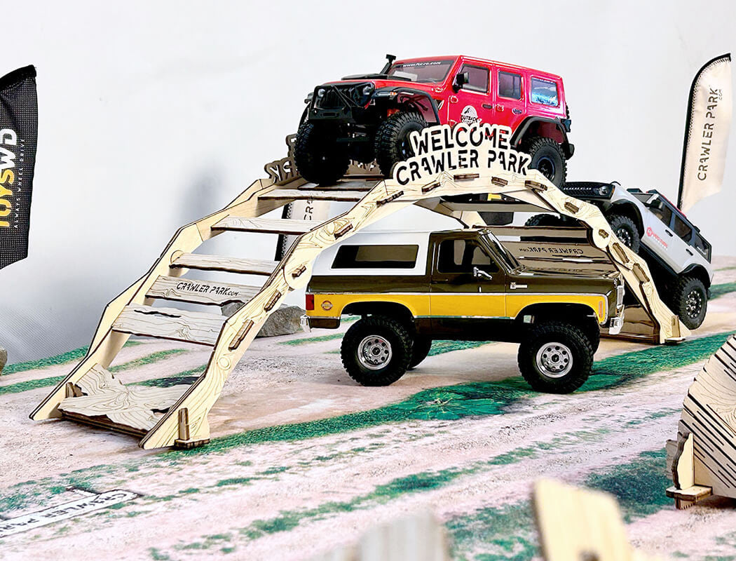 3 Obstacles pour circuit 1/18 et 1/24 RC Crawler park