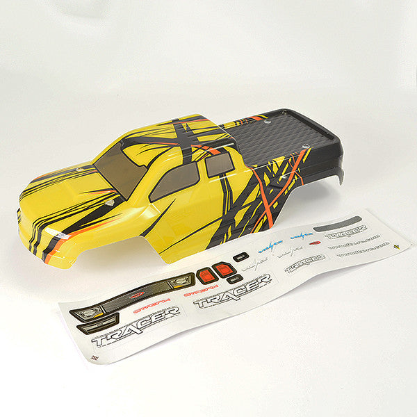 Carrosserie et autocollant pour FTX Tracer - jaune - FTX9792